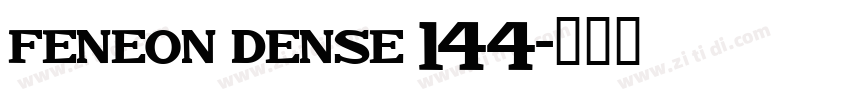 feneon dense 144字体转换